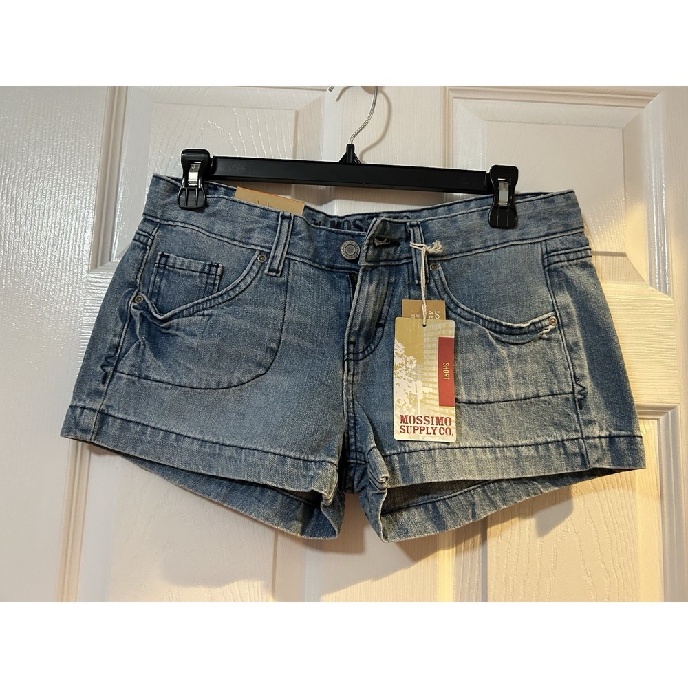 Mossimo Supply Co. Light Blue Denim Shorts Juniors Size 7 Straight Hip